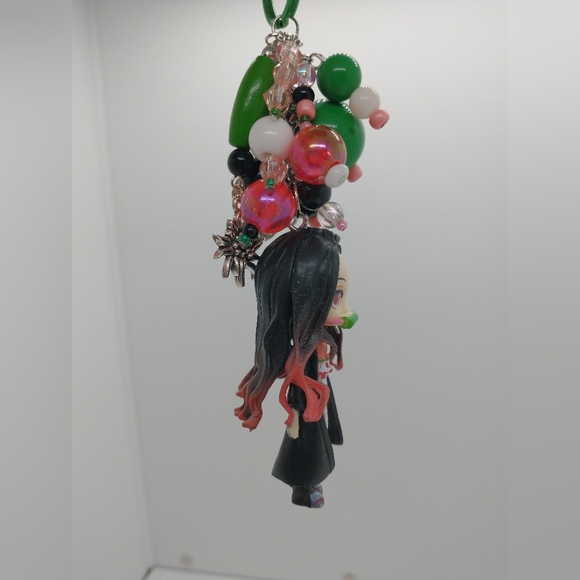 Nezuko Kamado Keychain Demon Slayer KNY Mini Figure Purse Charm Handmade - Picture 2 of 10
